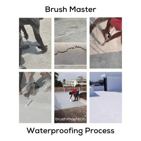 waterproofing process followed by brush master